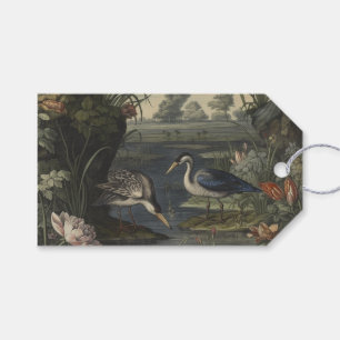 Blaukranich Antique Chinoiserie Blumenmuster Geschenkanhänger