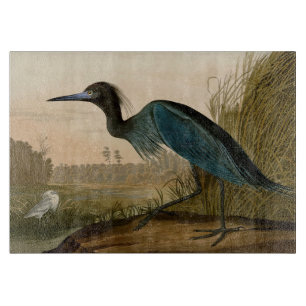 Blaukranichreiher Audubon-Druck Küstenkunst Schneidebrett