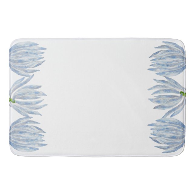 Blaukreide an einer Bath Mat Badematte (Vorderseite)