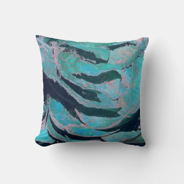 Blaulachmaske Kissen (Vorderseite)