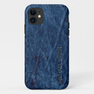 Blauleder Case-Mate iPhone Hülle