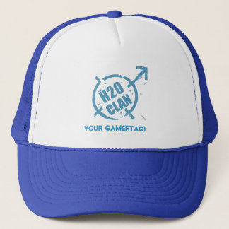 Blaulogo des Hut-H20 Truckerkappe