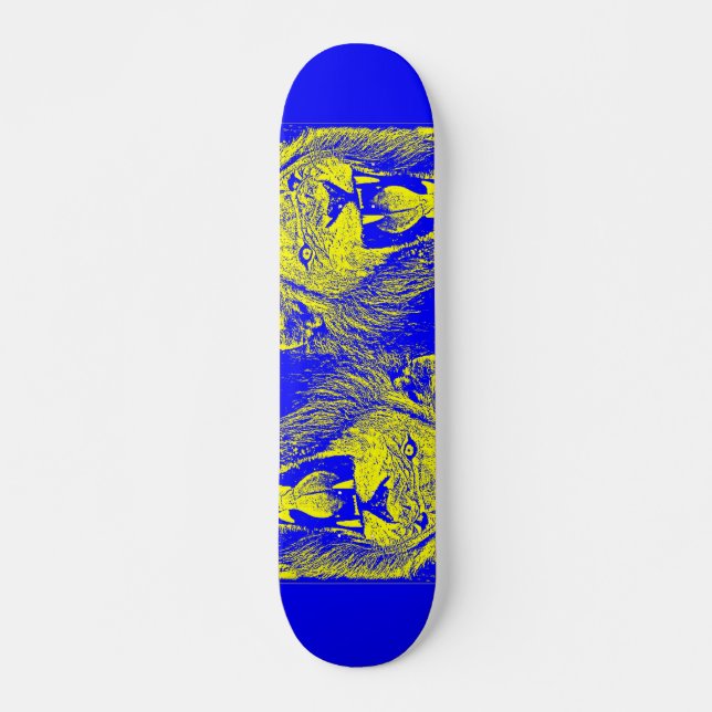 Blaulöwe Skateboard (Vorne)