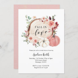 Blaumarsala Fall in Liebe Kürbis Brautparty Einladung