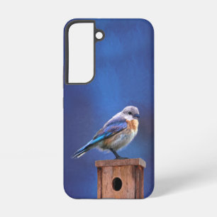 Blaumeise (weiblich) Malerei - Originale Vogelkuns Samsung Galaxy Hülle