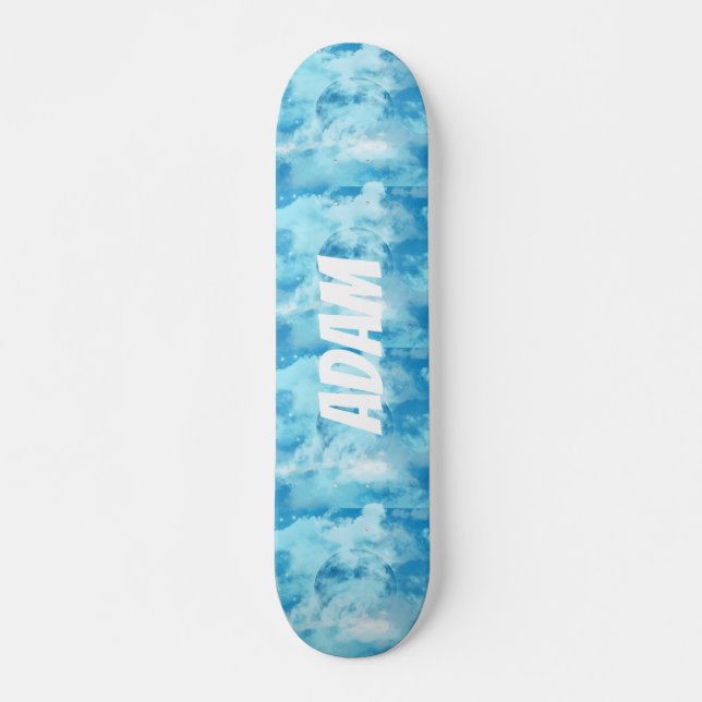 Blaumond, kundenspezifisch SKATEBOARD (Vorne)