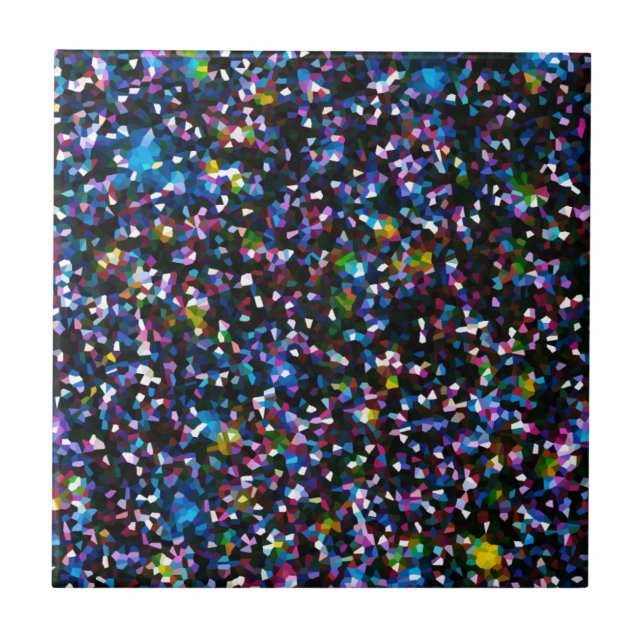 Blaumosaik Fliese (Vorderseite)