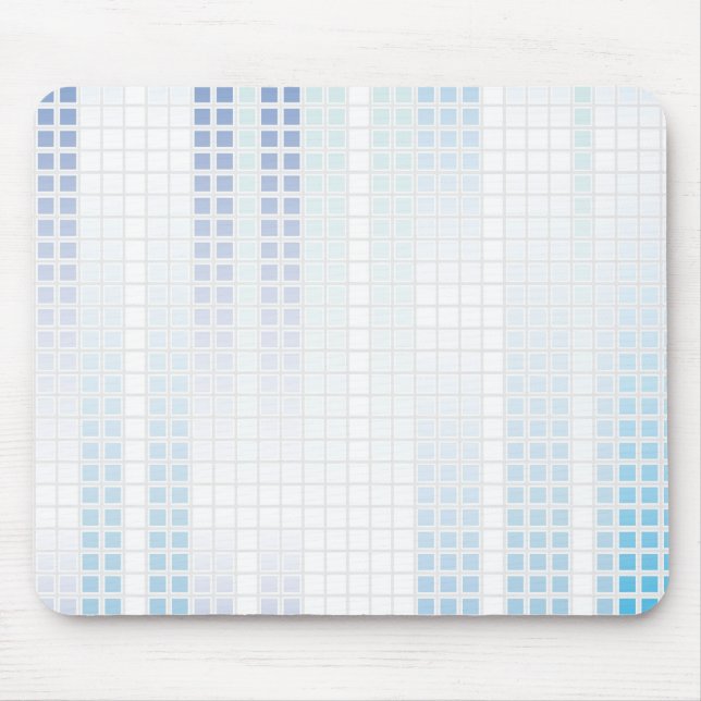 Blaumosaikfliesen Mousepad (Vorne)