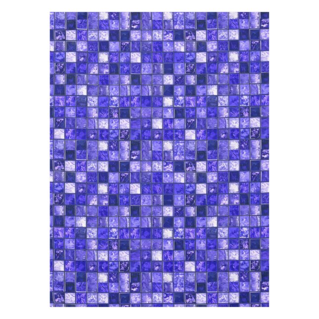 Blaumosaikmuster Tischdecke (Vorderseite)