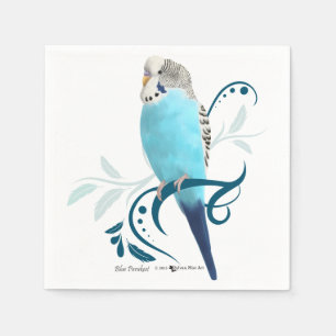 Blauparakeet Serviette