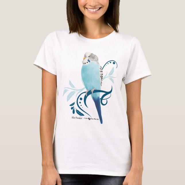 Blauparakeet T-Shirt (Vorderseite)