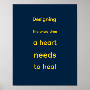 Blaupause geometrischer Sans Perfusionist Dekor Poster