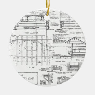 Blaupausen Keramikornament