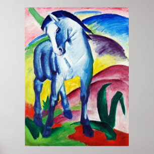 Blaupferd von Franz Marc Poster