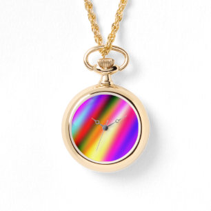 Blaupinkfarbener Ober-Aquarell abstrakter pastellf Armbanduhr