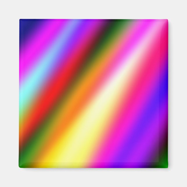 Blaupinkfarbener Ober-Aquarell abstrakter pastellf Magnet (Vorne)