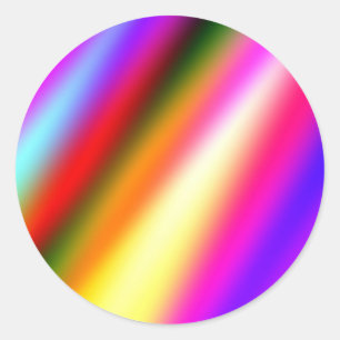 Blaupinkfarbener Ober-Aquarell abstrakter pastellf Runder Aufkleber