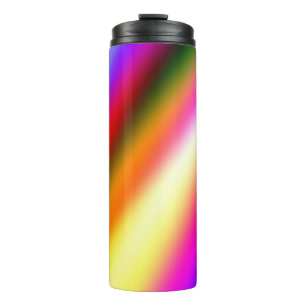 Blaupinkfarbener Ober-Aquarell abstrakter pastellf Thermosbecher
