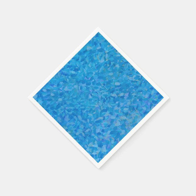 Blaupinselstriche Serviette (Ecke)