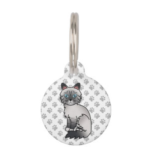 Blaupunkt-Tabby-Birman / Ragdoll-Katze & Haustier- Haustiermarke