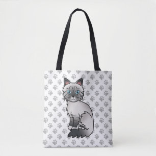 Blaupunkt-Tabby-Birman / Ragdoll Süße Katze & Pfot