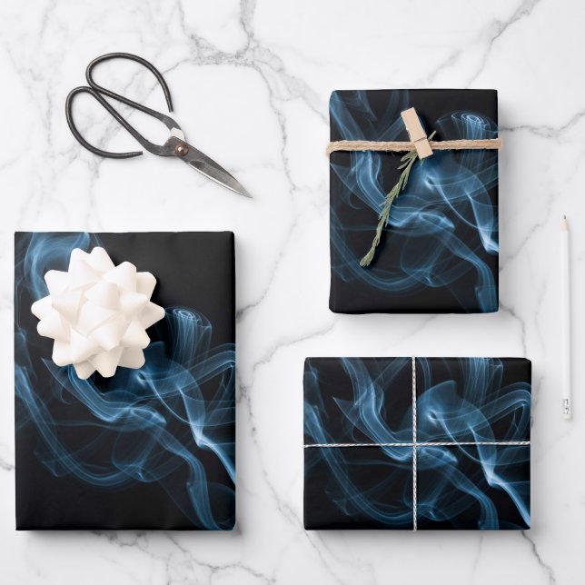 Blaurauchen Geschenkpapier Set (Vorderseite)