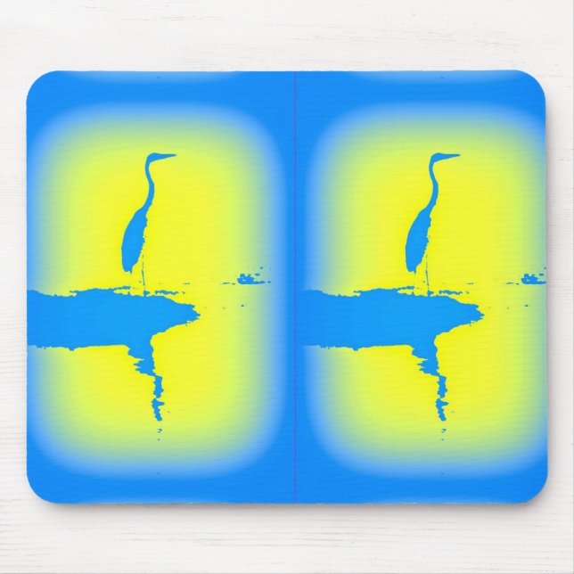 Blaureiher Mousepad (Vorne)