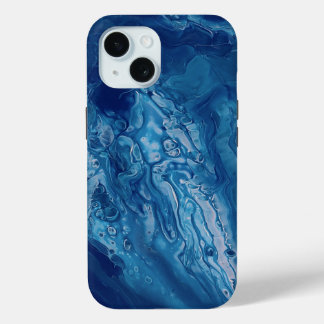 Blaurosa Akryllische Beschichtung Abstrakter Fluid Case-Mate iPhone Hülle