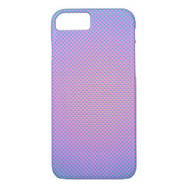 Blaurosa Perlfarbenfaser gemustert Case-Mate iPhone Hülle