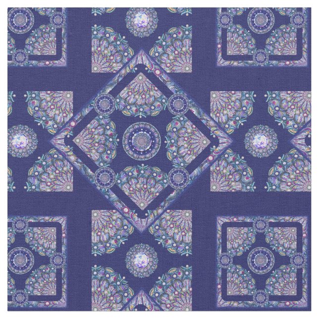 Blaurosass Stoff (Nahaufnahme)