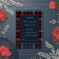 Blaurot-Schottische Hochzeit keltischer Tartan kar