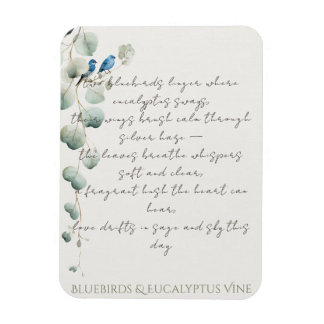 Blaurücken & Eukalyptusrebe Magnet