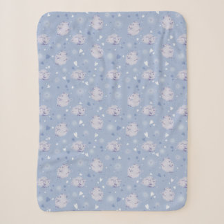 Blauschaf Kawaii Muster Sherpa-Fleece-Decke Sherpadecke