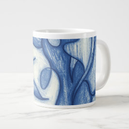 Blauschattierungen Jumbo-Tasse
