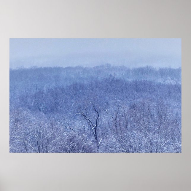 Blauschattierungen Poster (Vorne)