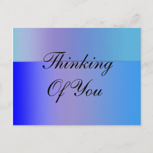 Blauschattierungen Postkarte