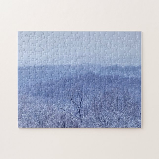 Blauschattierungen Puzzle (Horizontal)