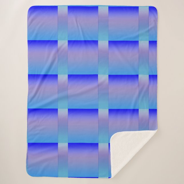 Blauschattierungen Sherpadecke (Vorderseite)