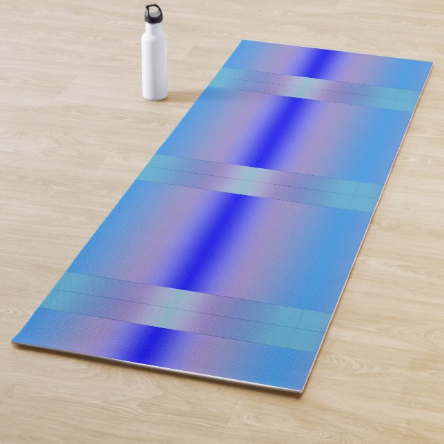 Blauschattierungen Yogamatte (Beispiel)