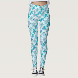 Blauschildkröten Schwimmen Thunder_Cove Leggings