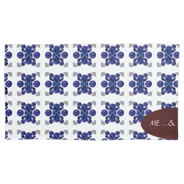 Blauschildkrötenmuster Kissenbezug (Vorderseite-Links)