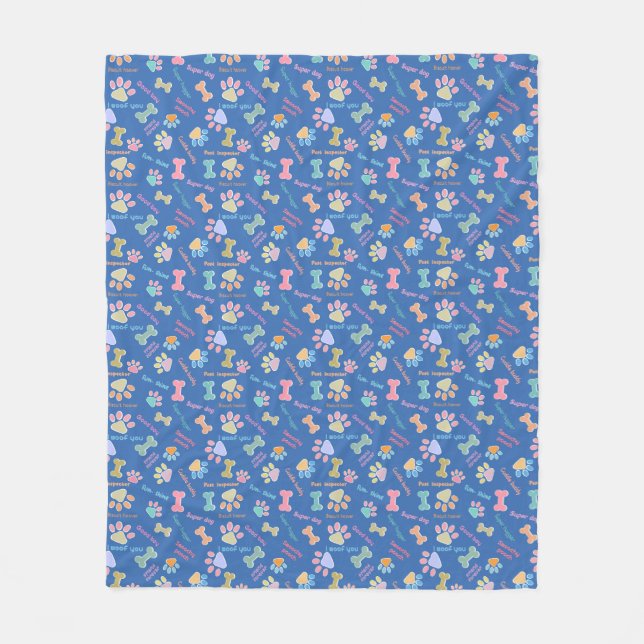 Blauschimmelfibel Fleecedecke (Vorderseite)