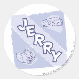 Blauschimmelkäse-Logo Jerry Runder Aufkleber