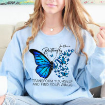 Blauschmetterling-Sweatshirts, Inspirationsartikel