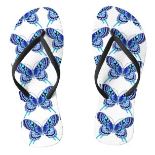 Blauschmetterlingsdesign Flip Flops