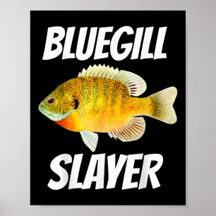 Blauschuppen-Sonnenbarsch-Killer-Angeln Poster