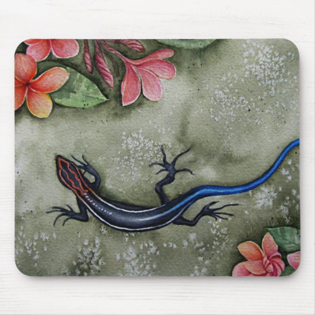 Blauschwanz-Rennskink Mousepad (Vorne)