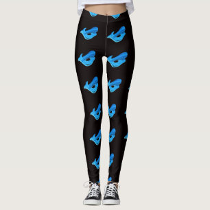 Blauschwarz Leggings