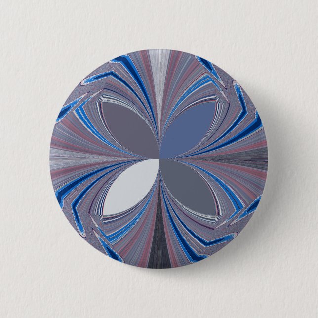 Blauspinne Button (Vorderseite)