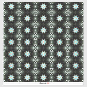 Blaustern auf schwarz aufkleber